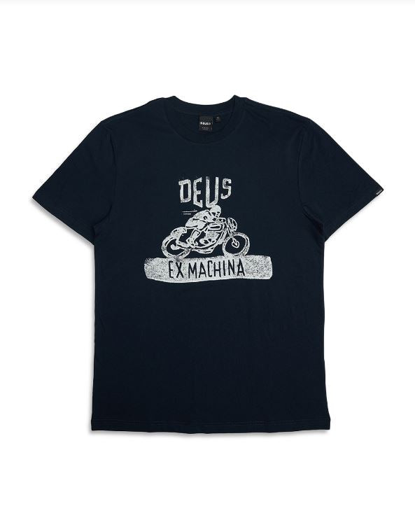 DEUS EX MACHINA OLD TURPS TEE NAVY