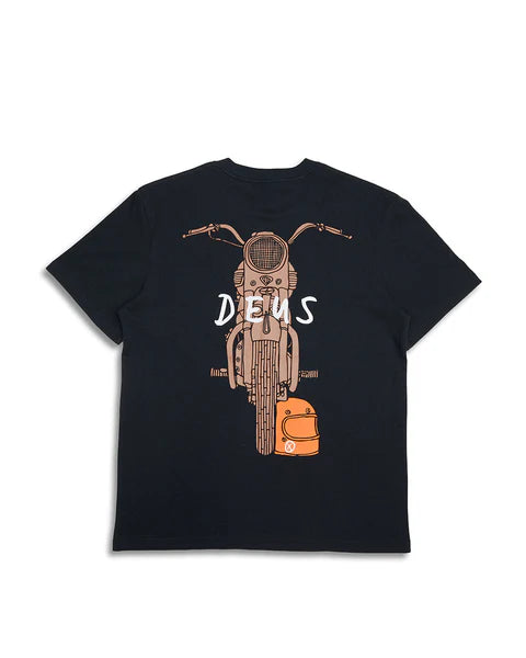 DEUS EX MACHINA FRONTAGE TEE BLACK