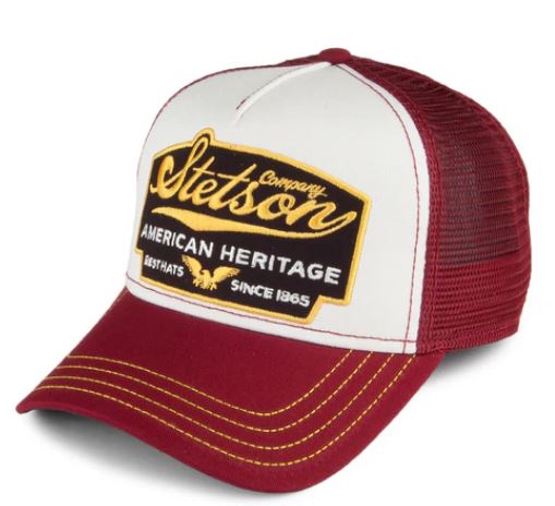 STETSON CASQUETTE TRUCKER AMERICAN HERITAGE