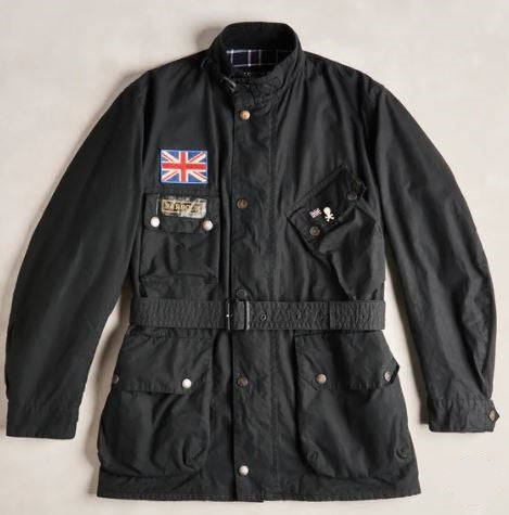 Mens barbour jacket moto online