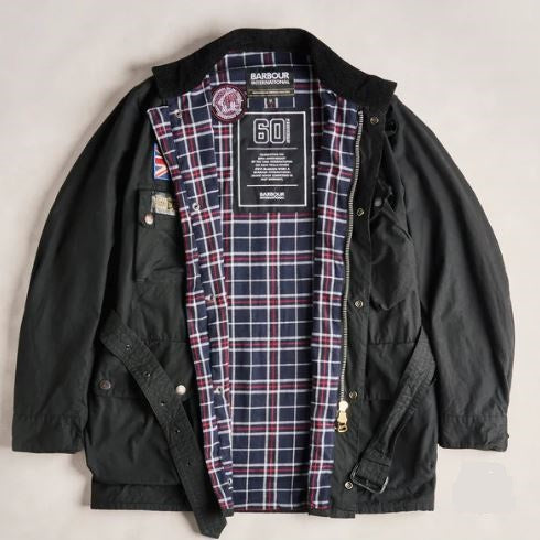 BARBOUR B.INTL SMQ 60TH ANNIVERSARY WAX JACKET BLACK