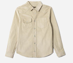 TONTON & FILS CHEMISE JIMMY VELOUR BEIGE CLAIR