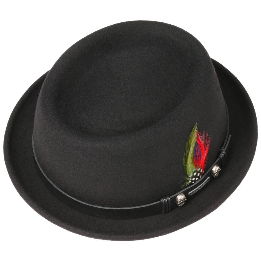 STETSON CHAPEAU PORK PIE WOOLFELT